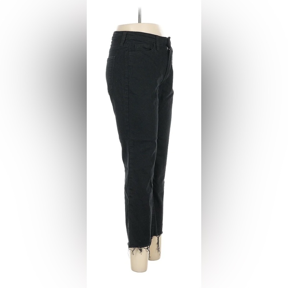 Women's Black Flare Jeans with Raw Hem Size 10 - Picture 4 of 4